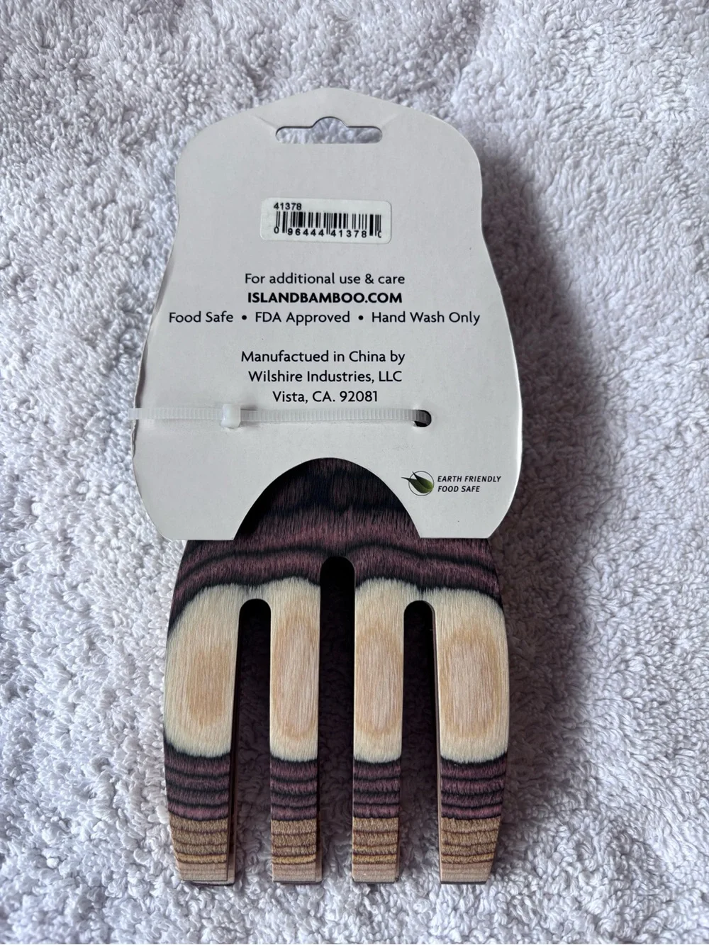 Brand new Pakka Woodgrain Salad Hands - Brown